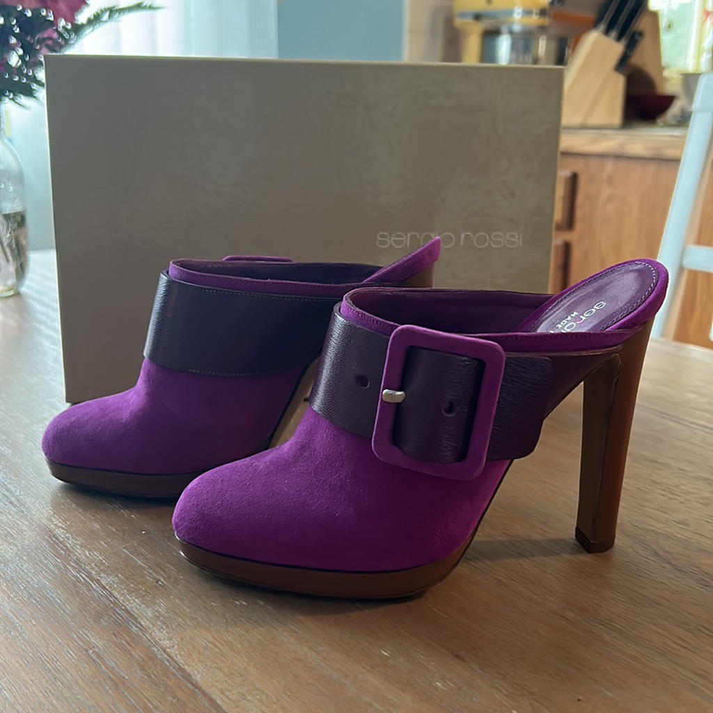 Sergio Rossi Clogs Nw/Otags But With Box. Unworn!